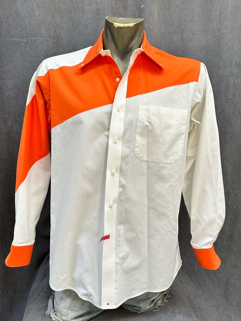 Vintage colorblock western shirt 90s large Hathaway men’s